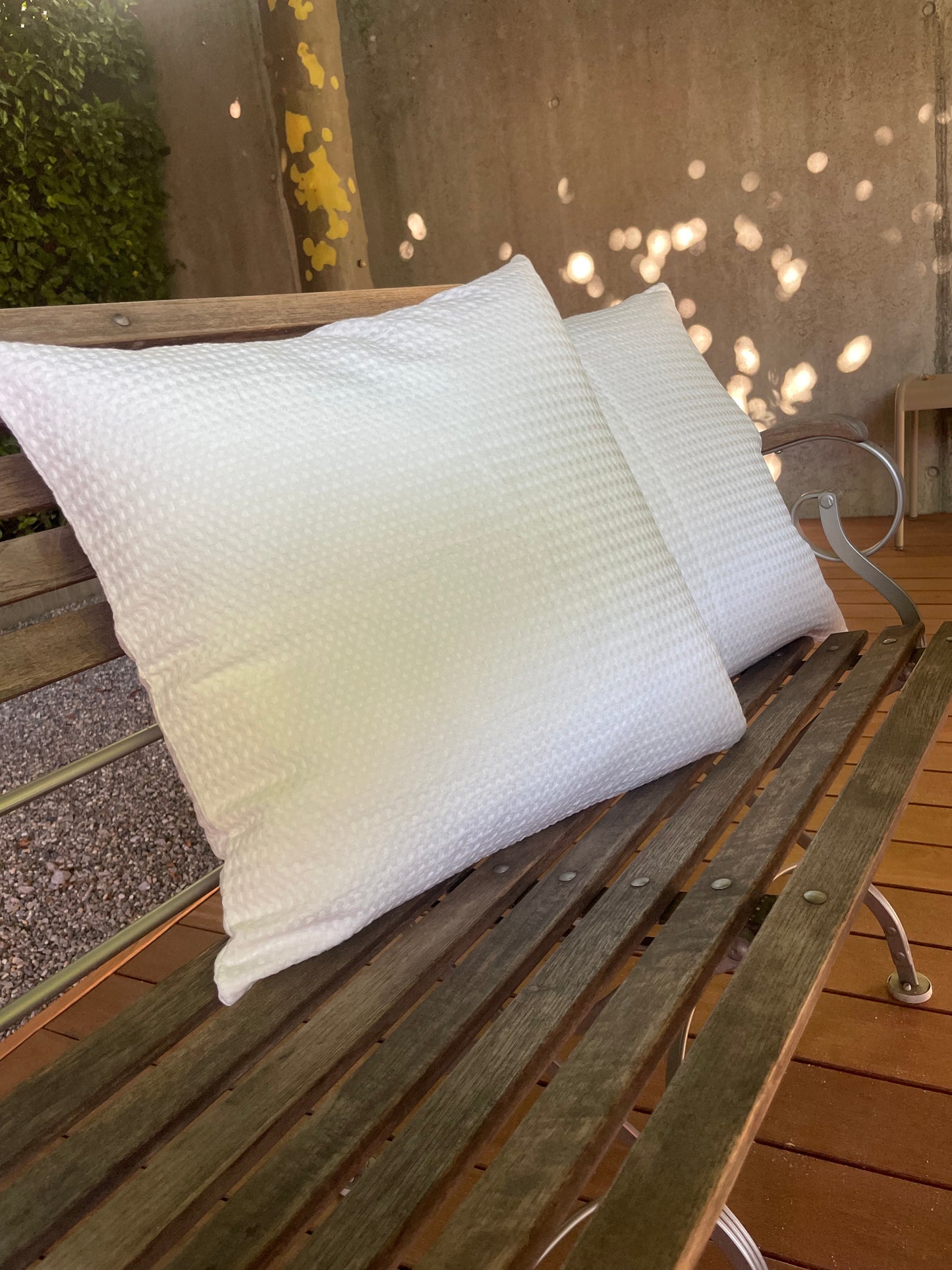 Waffle linen blend pillowcase